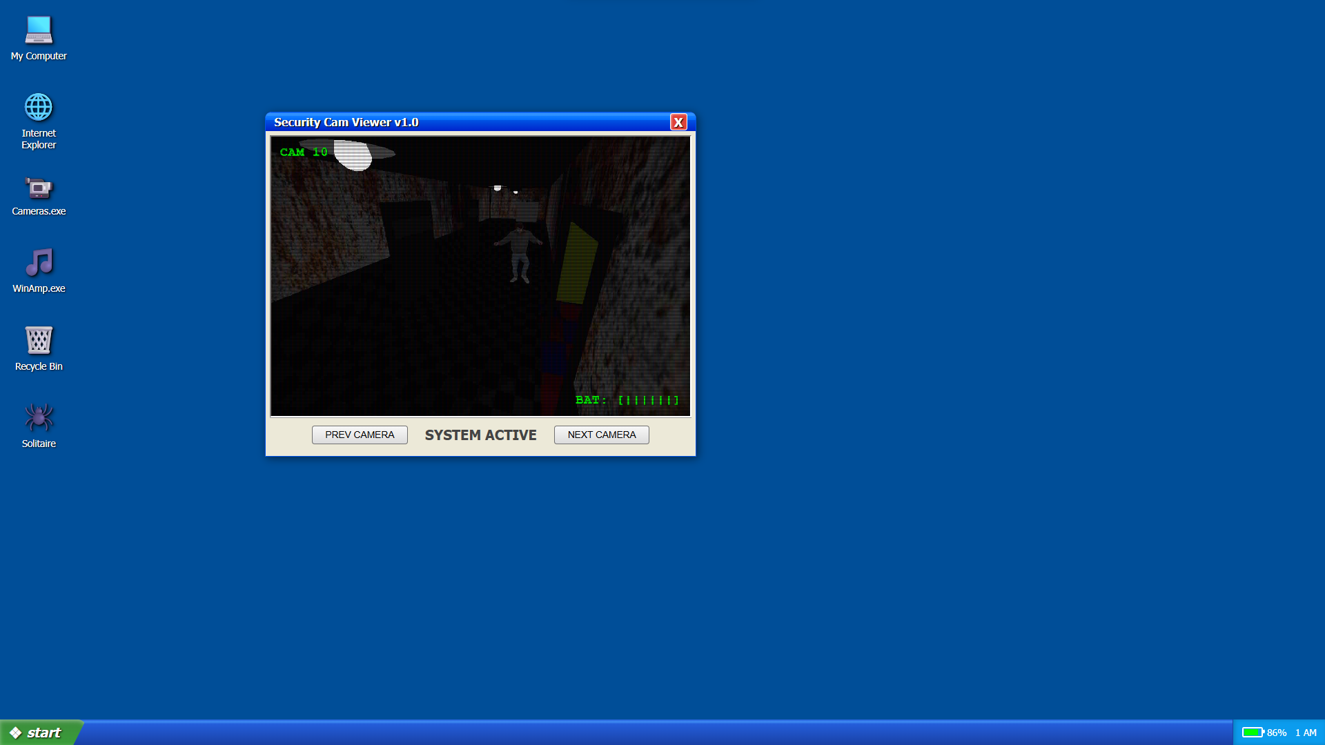 FNAF clone security cameras view