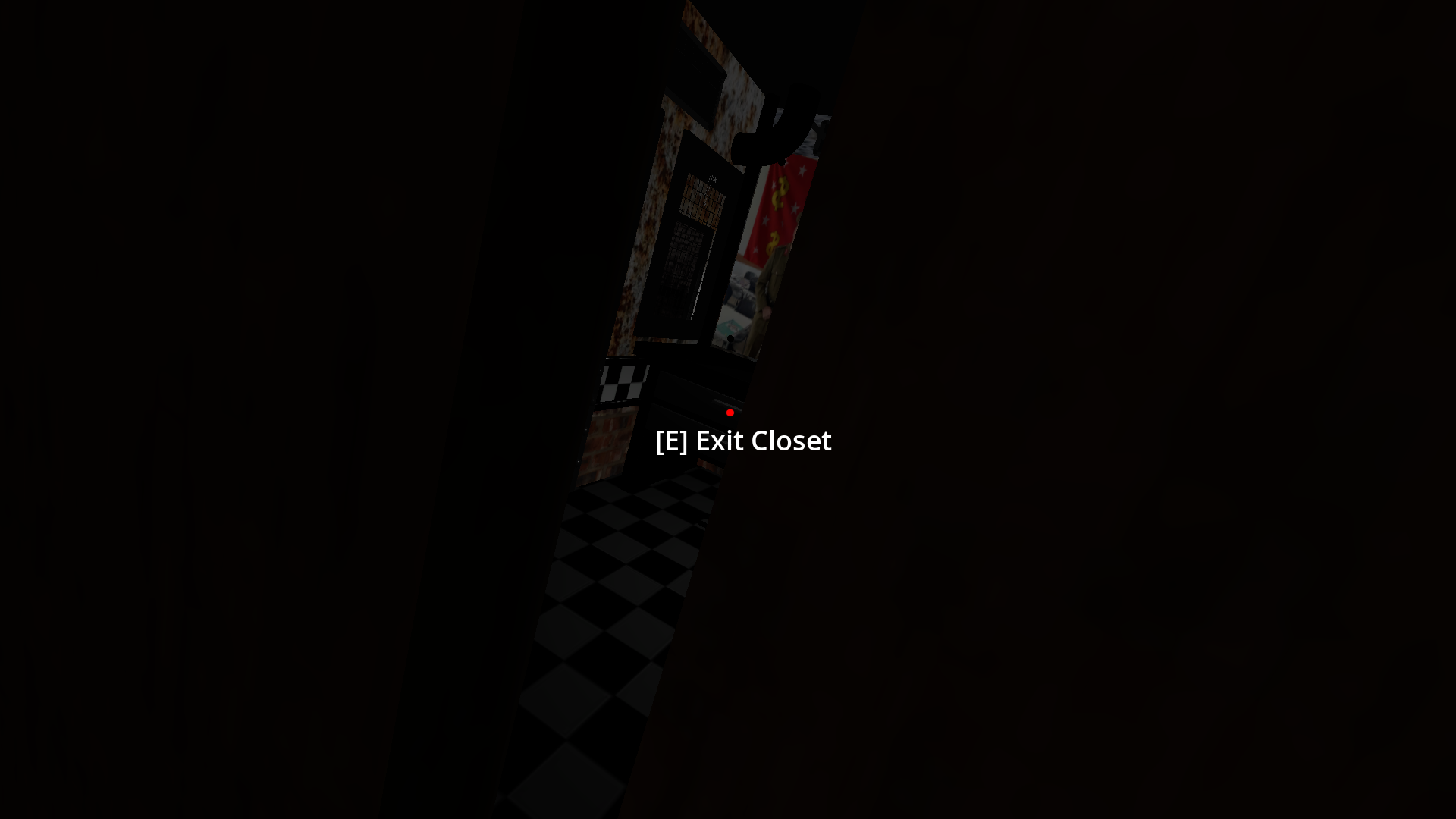 FNAF clone inside closet view